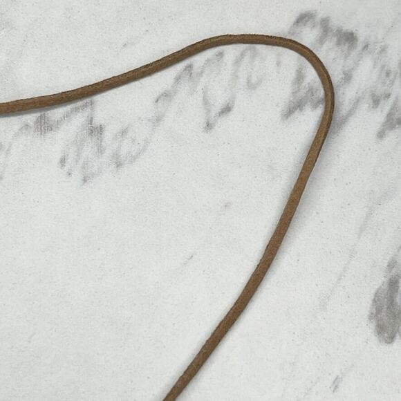 Chico's Brown Cord Gold Colorful Beaded Pendant Boho Necklace ✨ - Picture 5 of 9